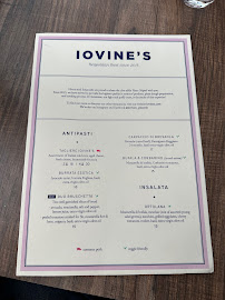 Pizzeria Iovine's à Paris menu