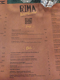 Restaurant italien Prima Bonheur à Toulouse - menu / carte
