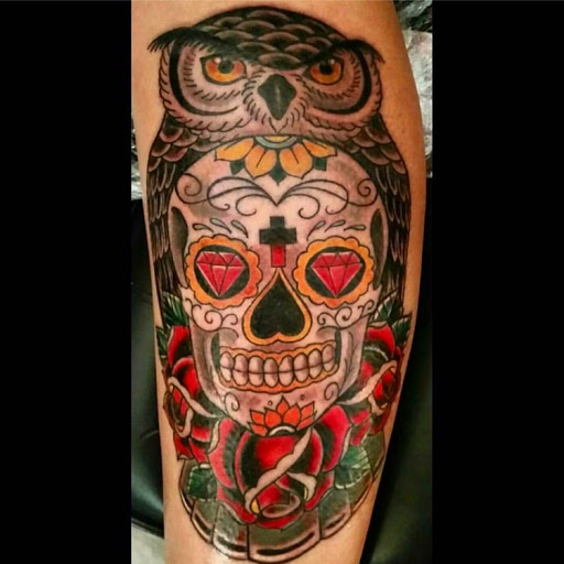 Explore witch broom tattoo ideas, creative tattoo ideas in Murrieta, available at CON INK TATTOOS LLC