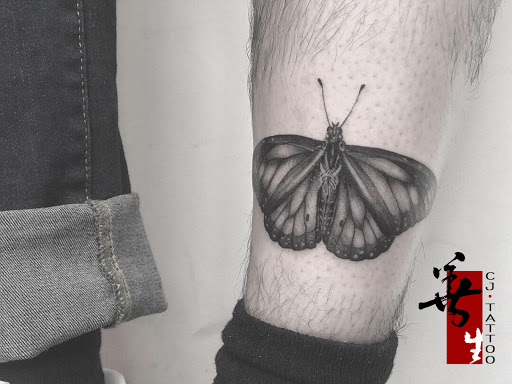 Explore leg tattoo ideas, creative tattoo ideas in New York, available at CJ Tattoo