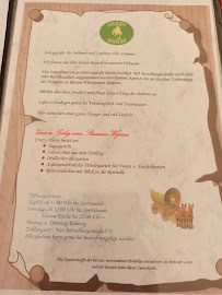 Menu du Crazy Horse à Frankenthal