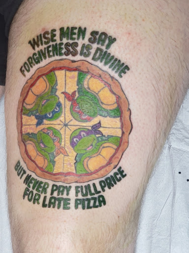 Explore colored tattoo sleeve ideas, creative tattoo ideas in Clarkston, available at Koby Hardy Piercing & Tattoo