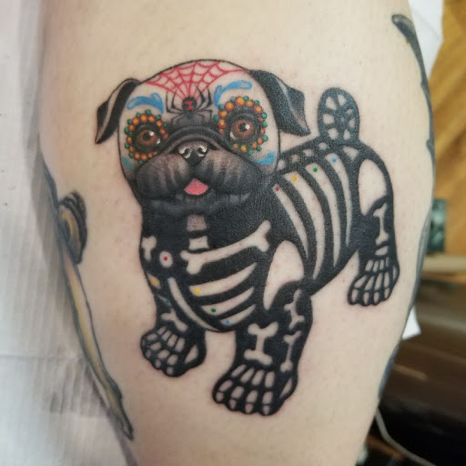 Explore thigh/butt tattoo ideas, creative tattoo ideas in Pittsburgh, available at Pittsburgh Tattoo Company