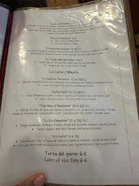 Menu du Il Pettolino à Matera