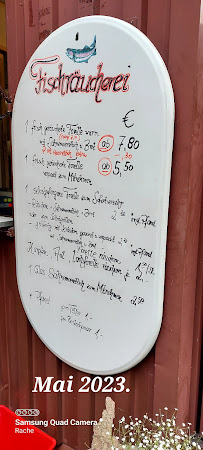 Forellenparadies Weinberger à Mainhardt menu