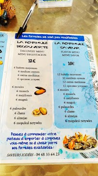 Restaurant Saveurs Iodées à Leucate (la carte)