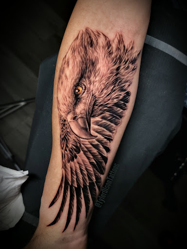 Explore wyoming tattoo ideas, creative tattoo ideas in Jamison, available at Green Door Tattoo