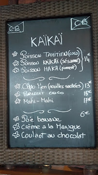 Restaurant polynésien Kaï Kaï à Lège-Cap-Ferret - menu / carte