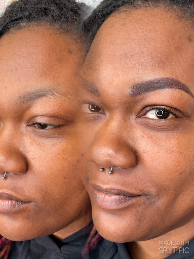 Explore black and grey tattoo filler ideas, creative tattoo ideas in Peoria Heights, available at BeautiFULL Brows By Jen Microblading - Permanent Makeup Wild Honey Beauty Studio