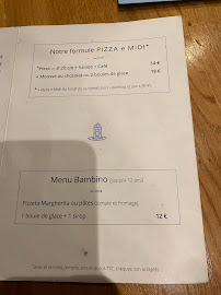 Restaurant italien PIZZA e MOZZA à Paris (le menu)