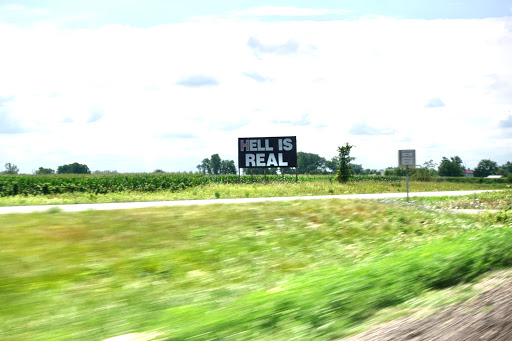 Tourist Attraction «Hell is Real Sign», reviews and photos, I-71, Mt Sterling, OH 43143, USA