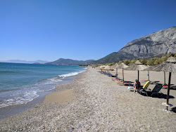 Foto von Votsalakia beach und die siedlung