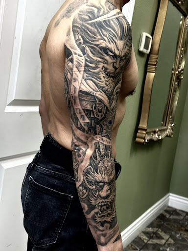 Explore chef knife tattoo ideas, creative tattoo ideas in Sunnyvale, available at Da Wei Tattoo Inc