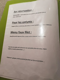 Restaurant français L'Estancot à Thônes (la carte)