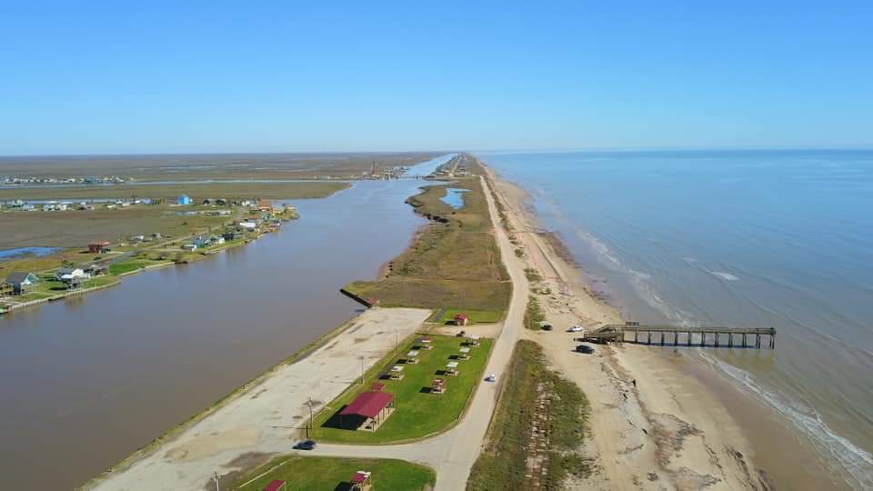 Sargent beach 🏖️ Texas, United States detailed features, map, photos