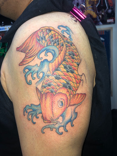 Explore ponyo tattoo ideas, creative tattoo ideas in Alamosa, available at The Shop Tattoo & Comics