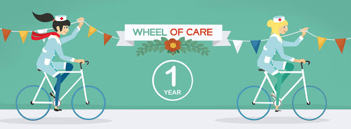 WHEEL OF CARE - vroedvrouw - sage-femme - midwife - verpleegkundige - infirmier - nurse - Brussel - Bruxelles - Brussels - Thuiszorg - Soins à domicile - Home Care services