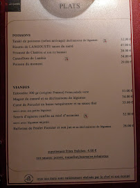 Restaurant Le carré à Saint-François (la carte)