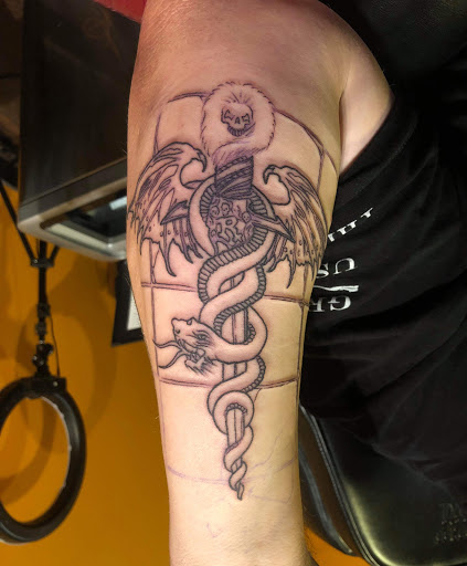 Explore england tattoo ideas, creative tattoo ideas in Toledo, available at Brass Monkey Tattoo Co