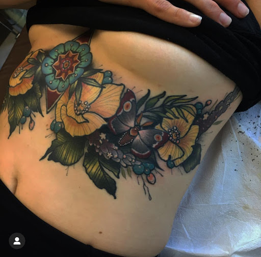 Explore black lab tattoo ideas, creative tattoo ideas in San Diego, available at Remington Tattoo Parlor