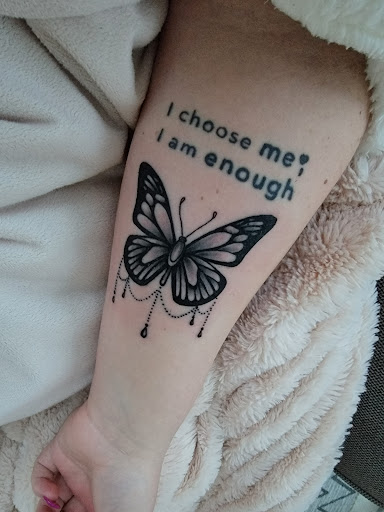 Explore mandalorian tattoo ideas, creative tattoo ideas in Chesterfield, available at St. Louis Tattoo Company