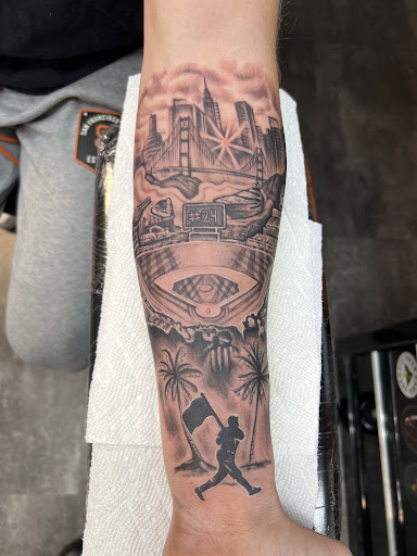 Explore chanel tattoo ideas, creative tattoo ideas in Redding, available at DEADLIFT TATTOO