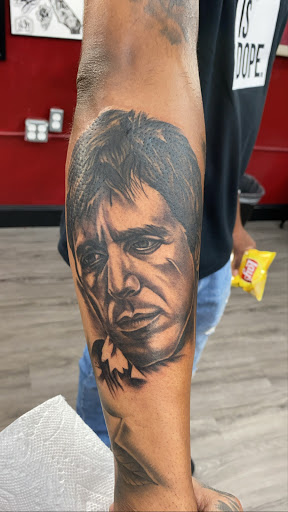 Explore tribal wolf tattoo ideas, creative tattoo ideas in La Habra, available at Raining Ink Tattoo Studio