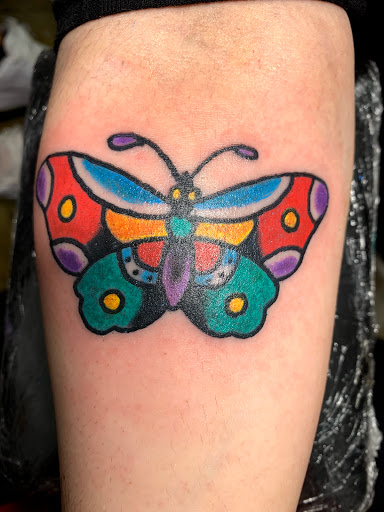 Explore floral tattoo cover up ideas, creative tattoo ideas in Ridgewood, available at Lucky Bunny 13th Rabbit