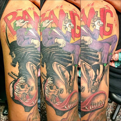 Explore flower tattoo ideas for guys, creative tattoo ideas in Louisburg, available at Lewter Tattoos and Piercing