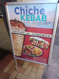 Menu / carte de Chiche kebab d’Urfa à Auxerre