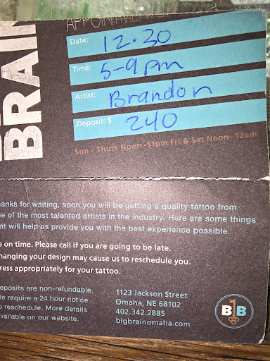 Explore dissociation tattoo ideas, creative tattoo ideas in Omaha, available at Big Brain