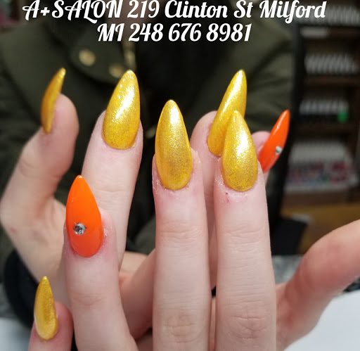 Nail Salon «A+Salon, Nails, Hair & Aesthetics», reviews and photos, 219 Clinton St, Milford, MI 48381, USA