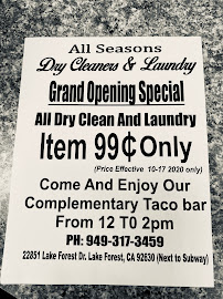 All Seasons Dry Cleaners - Photo 2 - Car repair in Lake Forest, CA, Mission Viejo