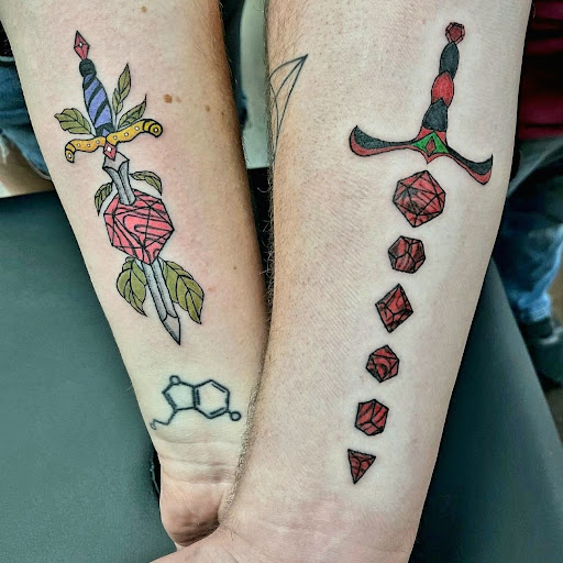 Explore fallen angel tattoo ideas, creative tattoo ideas in Green Cove Springs, available at Under Your Skin Tattoos