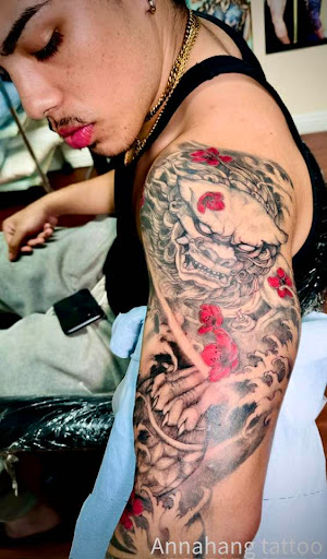 Explore lil peep tattoo ideas, creative tattoo ideas in Garden Grove, available at Anna Hang Tattoo