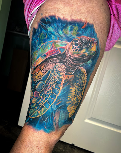 Explore timepiece tattoo ideas, creative tattoo ideas in Fairmont, available at Heretic Ink