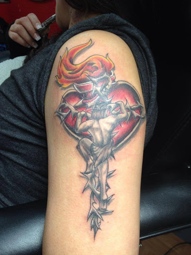 Explore retro tattoo ideas, creative tattoo ideas in Albuquerque, available at Tattoosbyfrankieg