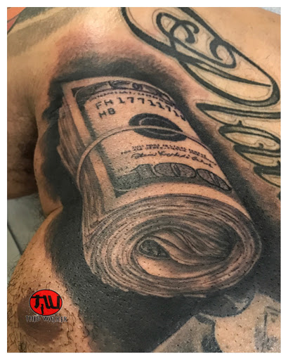 Explore father daughter tattoos ideas, creative tattoo ideas in Atlanta, available at Golden Anchor Tattoo