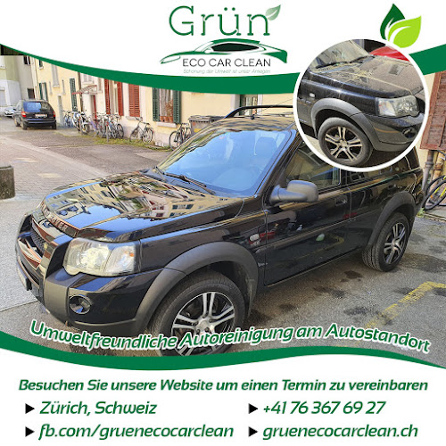 Grün Eco Car Clean Autoreinigung vor Ort - Zürich