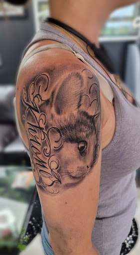 Explore small witch tattoo ideas, creative tattoo ideas in Mc Kees Rocks, available at Exile Ink