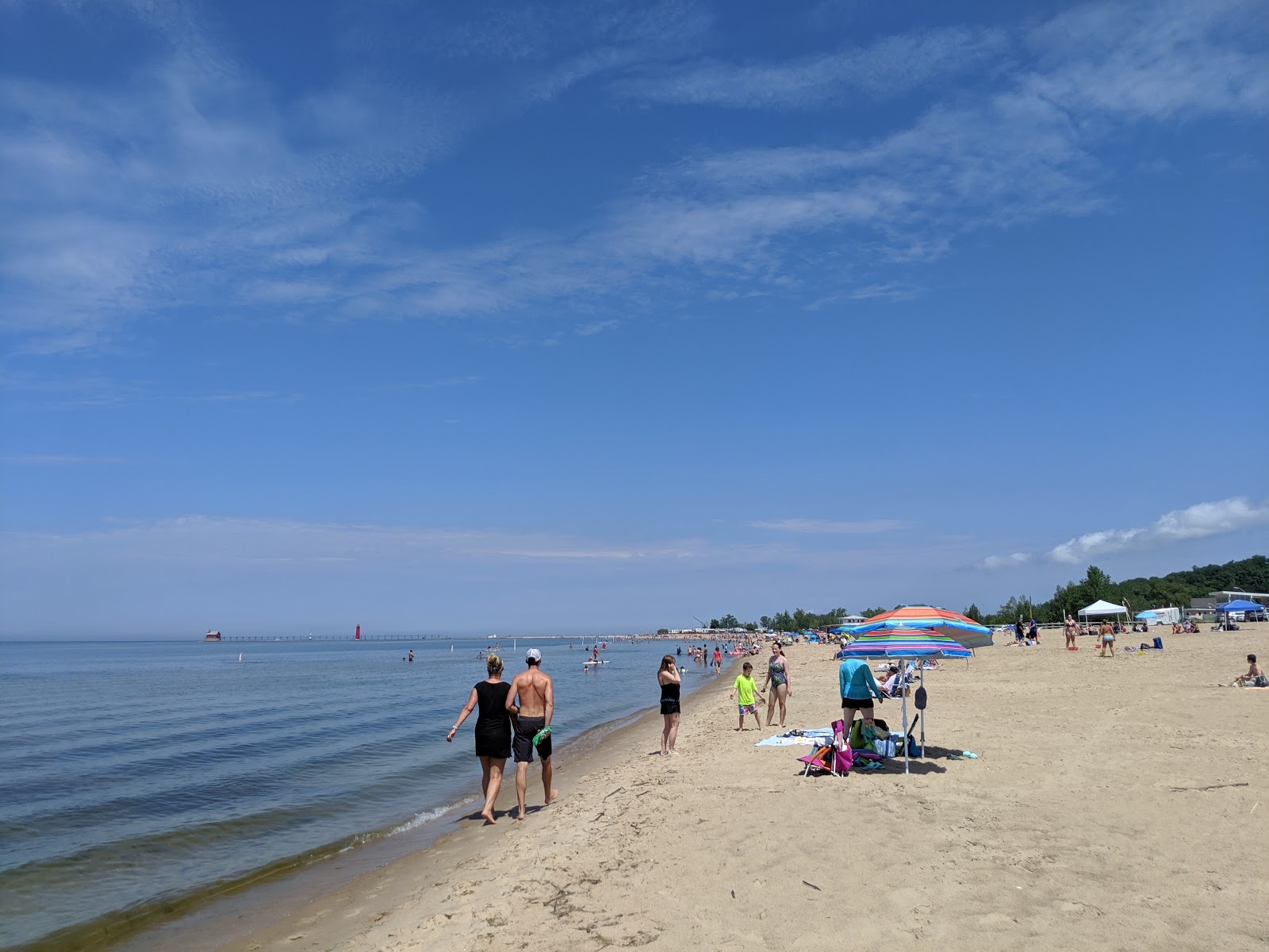 Photo of Grand Haven City Beach and the settlement