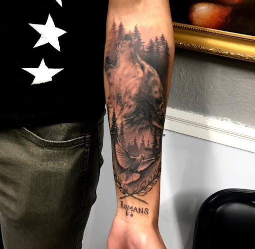 Explore 1 4 tattoo sleeve ideas, creative tattoo ideas in Phoenix, available at Grand Avenue Tattoo & Piercings