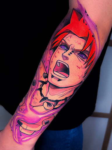 Explore crest tattoo ideas, creative tattoo ideas in Culver City, available at Art Collector Tattoo