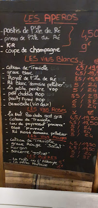 Ben-Hur Char à Huîtres à Saint-Martin-de-Ré menu