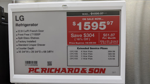 Appliance Store «P.C. Richard & Son», reviews and photos, 713 Hillside Avenue, New Hyde Park, NY 11040, USA