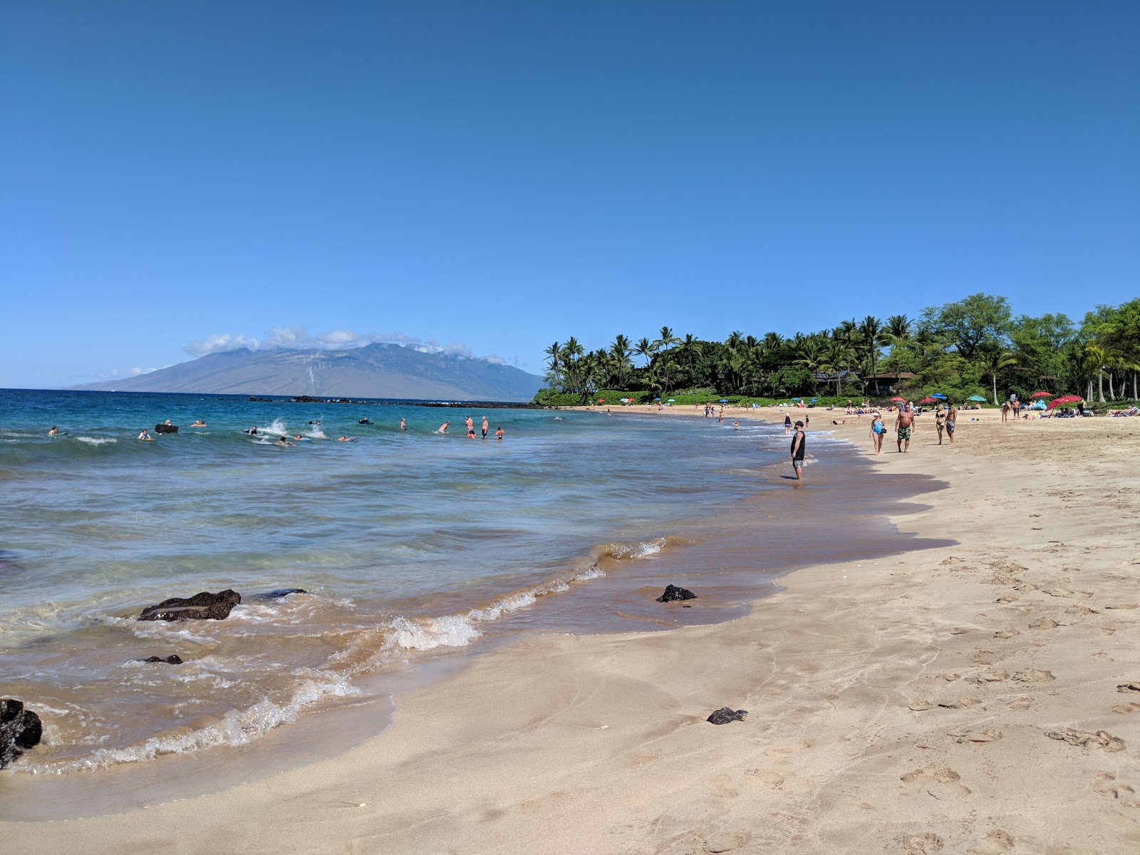 Foto van Palauea Beach met helder zand oppervlakte