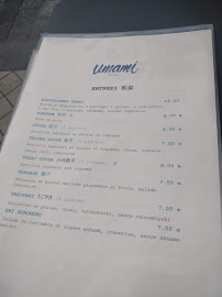 Umami ramen à Bordeaux menu