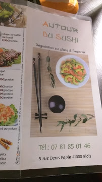 Restaurant japonais Autour du Sushi à Blois (la carte)