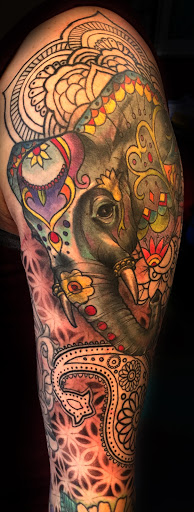 Explore rolling stones tattoo ideas, creative tattoo ideas in South Jordan, available at Studio Elev8 Tattoo