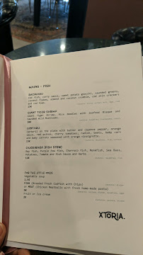 Restaurante Xtoria à Setúbal menu